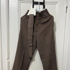 Point sur Slacks – Brown / Black Stripe – Size 2